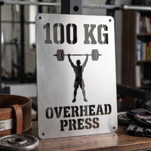 Kişiye Özel Overhead Press Başarı Plaketi